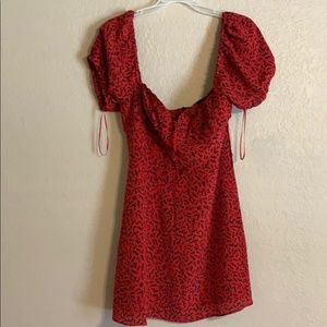 Red Squiggle Dress